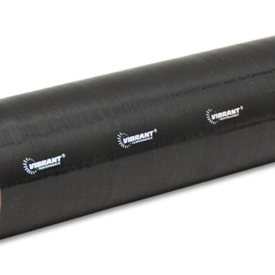 Vibrant 4 Ply Reinforced Silicone Straight Hose Coupling - 4in I.D. x 12in long (BLACK)