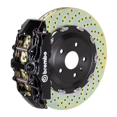 Brembo 96-05 550/575 (Excl. GTC) Front GT BBK 6 Piston Cast 380x34 2pc Rotor Drilled-Black