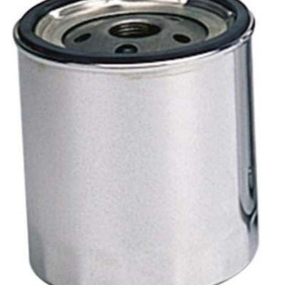 Moroso Chevrolet 13/16in Thread 4-9/32in Tall Oil Filter - Chrome