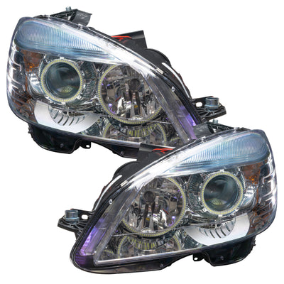 Oracle 08-11 Mercedes Benz C-Class Pre-Assembled Headlights Chrome - w/ Simple Controller