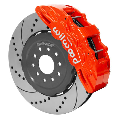 Wilwood SX6R Front Brake Kit 15in SRP Slotted/Drilled Red 05-13 Chevy Corvette