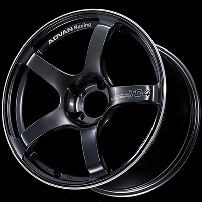 Advan TC4 18x9.5 +12 5x114.3 Racing Gunmetallic and Ring Wheel