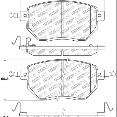 StopTech Street Select Brake Pads - Front/Rear