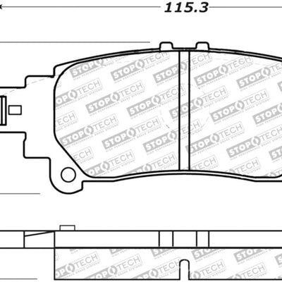 StopTech Street Select Brake Pads w/Hardware - Rear