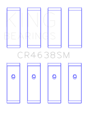 King Engine Bearings Nissan MR18DE / MR20DE (Size 0.25 Oversized) Rod Bearing Set