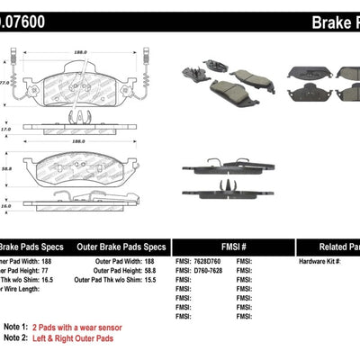 StopTech Performance Brake Pads
