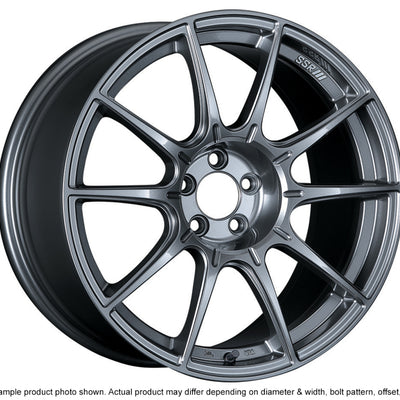 SSR GTX01 19x10.5 5x114.3 22mm Offset Dark Silver Wheel Evo X / G35 / 350z / 370z