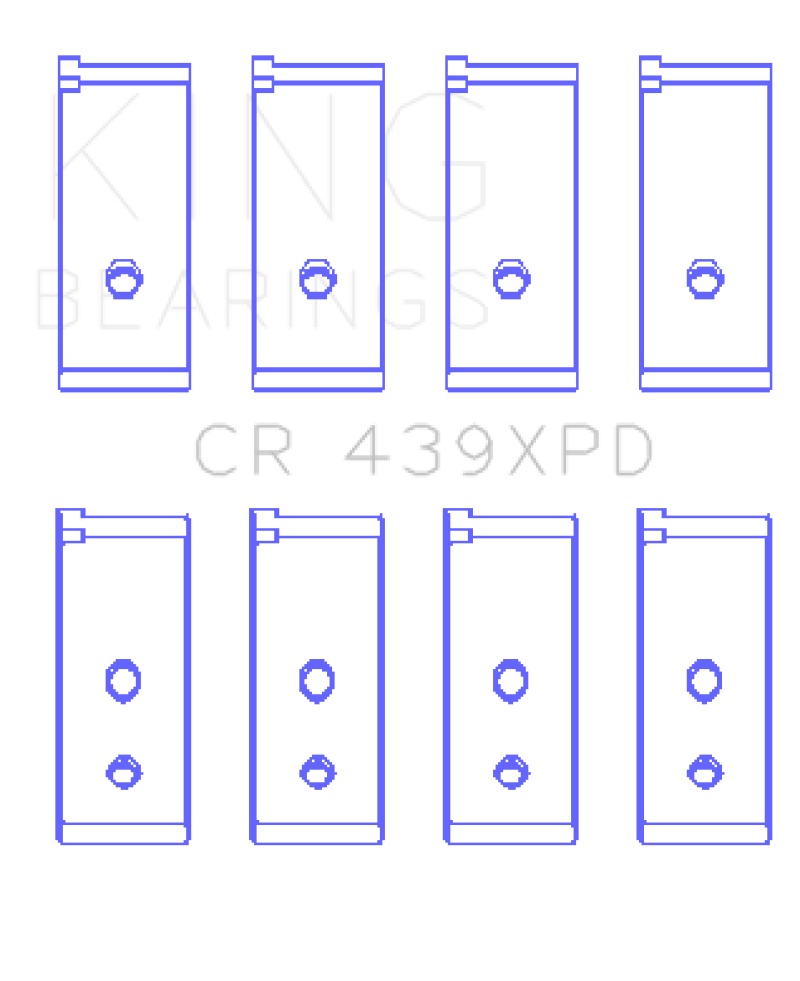 King Engine Bearings Honda B-Series Dowel Performance Rod Bearing Set - Size STDX