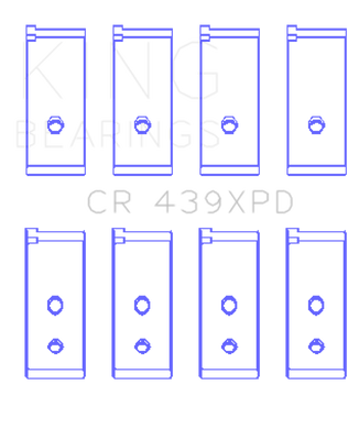 King Engine Bearings Honda B-Series Dowel Performance Rod Bearing Set - Size STDX