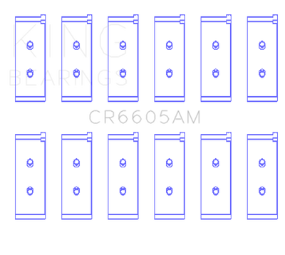 King Engine Bearings Toyota 5ME/5MGE/7MGE/7MGTE (Size +1.0) Rod Bearing Set