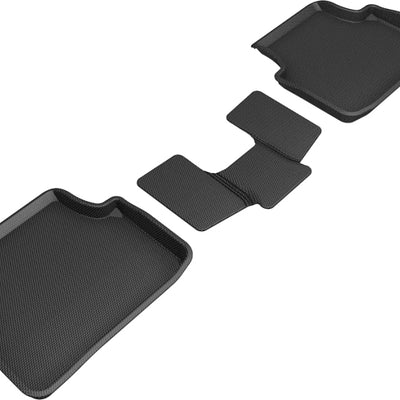 3D MAXpider 18-21 Volkswagen Tiguan Kagu 2nd Row Floormats - Black
