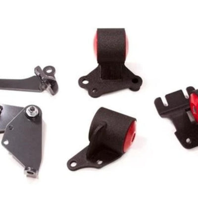 Innovative 90-93 Integra B-Series Black Steel Mounts 95A Bushings (Cable to Hydro Conversion)