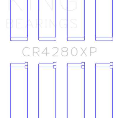 King Engine Bearings Subaru WRX/STi EJ20/EJ22/EJ25 48mm Rod (Size +0.5) Performance Rod Bearing Set