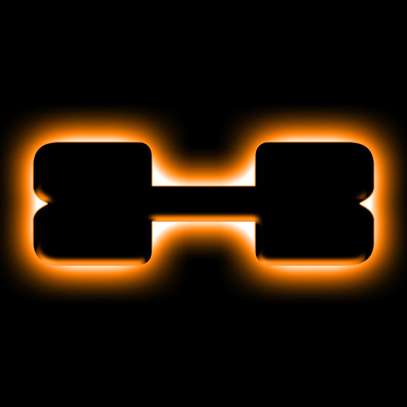 ORACLE Lighting Universal Illuminated LED Letter Badges - Matte Blk Surface Finish - X