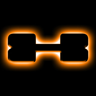 ORACLE Lighting Universal Illuminated LED Letter Badges - Matte Blk Surface Finish - X