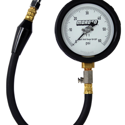 Moroso Tire Pressure Gauge 0-60psi - 4in Display - 1/2 Percent Accuracy