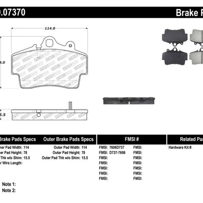StopTech Performance Brake Pads