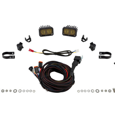 Diode Dynamics Stage Series 1 1/2 In Roll Bar Chase Light Kit SSC2 Pro - Yellow (Pair)