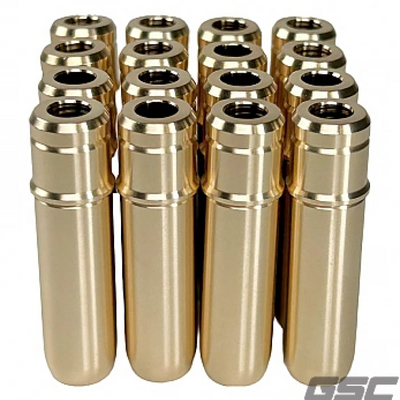 GSC P-D Ford 5.0L Coyote Gen 1/Gen 2 Int/Exh Valve Guide w/Stopper +.001in Oversize OD - Single