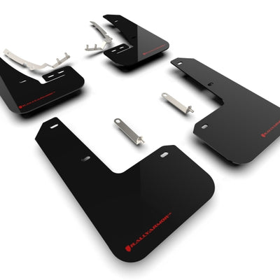 Rally Armor 22-25 VW MK8 Golf GTI/R Black UR Mud Flap w/Red Logo