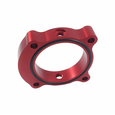 Torque Solution Throttle Body Spacer (Red): 13+ Hyundai Genesis 2.0T