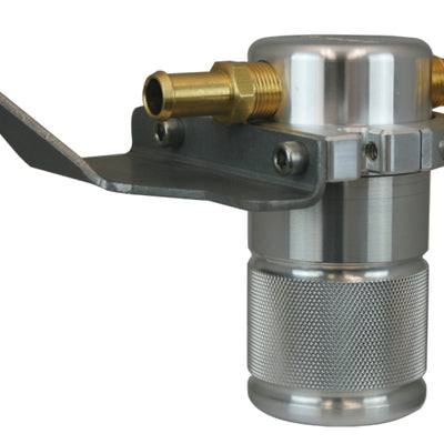Moroso 07-11 Jeep 3.8L JK Air/Oil Separator Catch Can - Small Body - Billet Aluminum