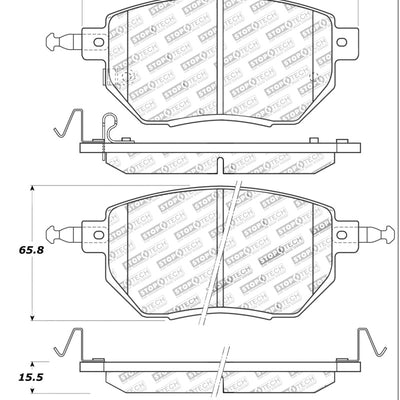 StopTech Street Touring 03-11/05 Infiniti / 05-06 Nissan Front Brake Pads