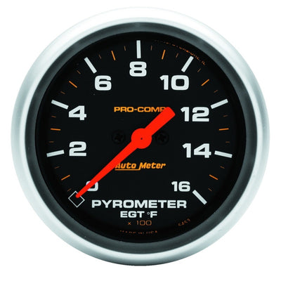 Autometer Pro Comp Full Sweep Electronic 1600F Pyrometer Gauge