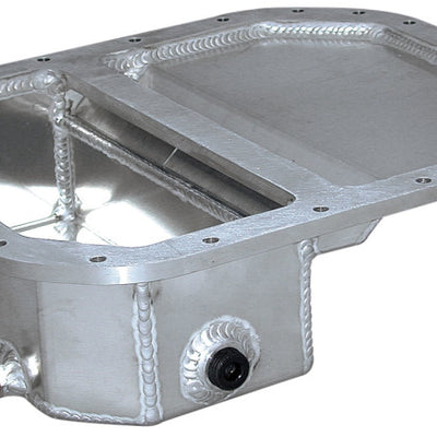 Moroso Mazda 13B Rotary (w/Front Sump) Drag Race Baffled Wet Sump 6.25qt 4in Aluminum Oil Pan