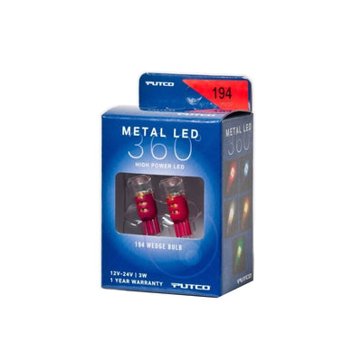Putco 194 - Red Metal 360 LED