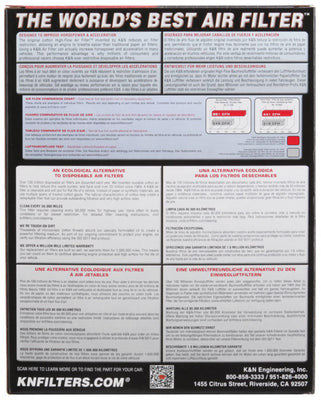 K&N 2020 Hyundai Venue L4-1.6L F/I Replacement Air Filter