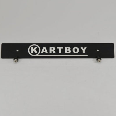 Kartboy Subaru License Plate Delete - Kartboy Logo - Black