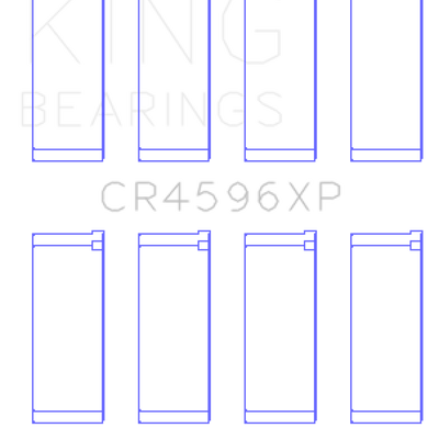 King Engine Bearings BMW S14B20/S14B23/S14B25 (Size .026) Connecting Rod Bearings (Set of 4)