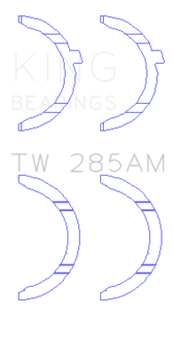 King Engine Bearings 94-01 Toyota 2.4L 2RZ-FE/2.7L 3RZ-FE Thrust Washer Set