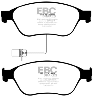 EBC 2003-2006 Volkswagen Phaeton 4.2L Ultimax2 Front Brake Pads