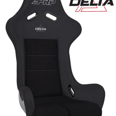 PRP Delta Composite Seat- Black (PRP Silver Outline/Delta Silver- Black Stitching)