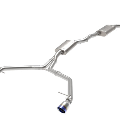 aFe MACH Force-Xp 13-16 Audi Allroad L4 SS Cat-Back Exhaust w/ Blue Flame Tips