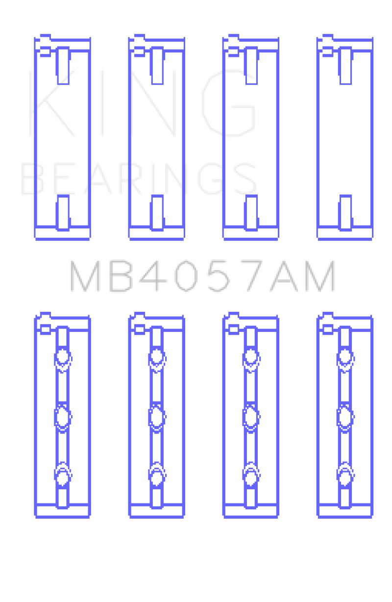 King Engine Bearings Honda C27A4 2.7L (Size STD) Main Bearing Set