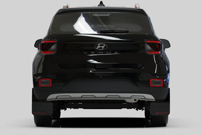 Rally Armor 20-25 Hyundai Venue Black Mud Flap Red Logo