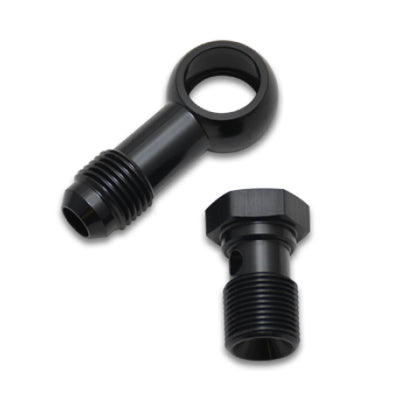 Vibrant Single -6AN 9/16-20 Aluminum Male Banjo Adapter Assembly
