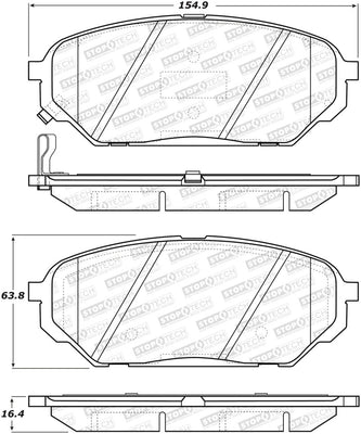 StopTech Street Brake Pads - Front