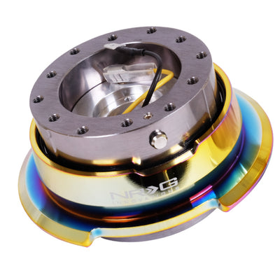 NRG Quick Release Gen 2.8 - Gun Metal Body / Neochrome Ring