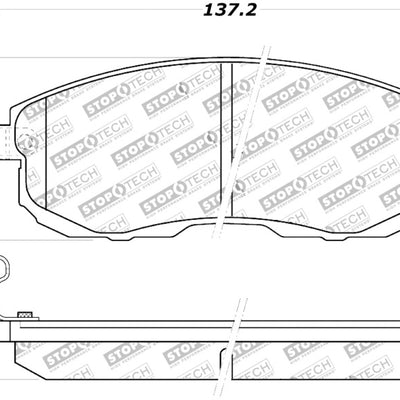 StopTech Street Touring 02-05 Infiniti G35 / 07-09 Nissan Altima/Sentra Front Brake