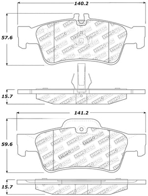 StopTech Street Touring Mercedes Benz Rear Brake Pads