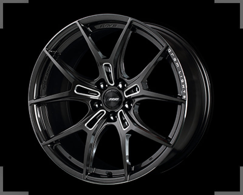 Gram Lights 57FXZ 19x8.5 +38 5x114.3 Super Dark Gunmetal and Machining Rim Edge DC Wheel