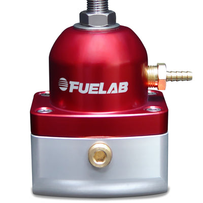 Fuelab 515 Carb Adjustable FPR 4-12 PSI (2) -10AN In (1) -6AN Return - Red
