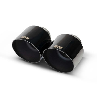 Remus 2019 Toyota GR Supra 115mm Angled Stamped Black Chrome Tail Pipe Set