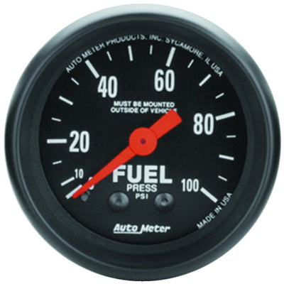 Autometer Z Series 52mm 0-100 PSI Mechanical Fuel Pressure Gauge
