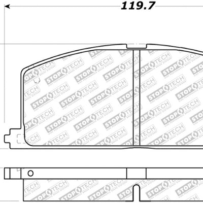 StopTech 83-86 Toyota Camry / 86-91 Celica / 84-92 Corolla Street Select Brake Pads - Front