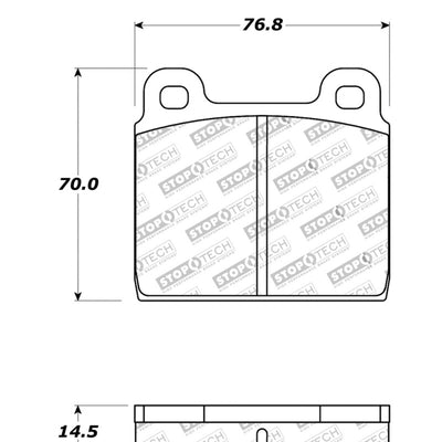 StopTech Street Touring 75-95 Alfa Romeo 2000 Spider/Graduate/Veloce Front Brake Pads